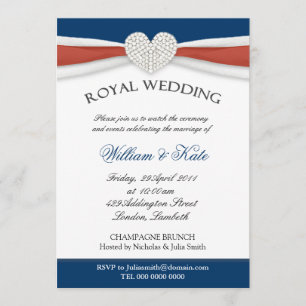 Royal Bröllop House Party-inbjudningar Inbjudningar