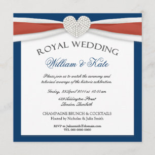 Royal Bröllop House Party-inbjudningar Inbjudningar