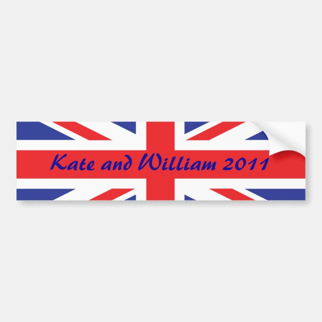 Royal Bröllop /Kate och William Bildekal (Framsidan)