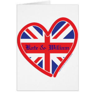 Royal Bröllop/Kate & William Hälsningskort