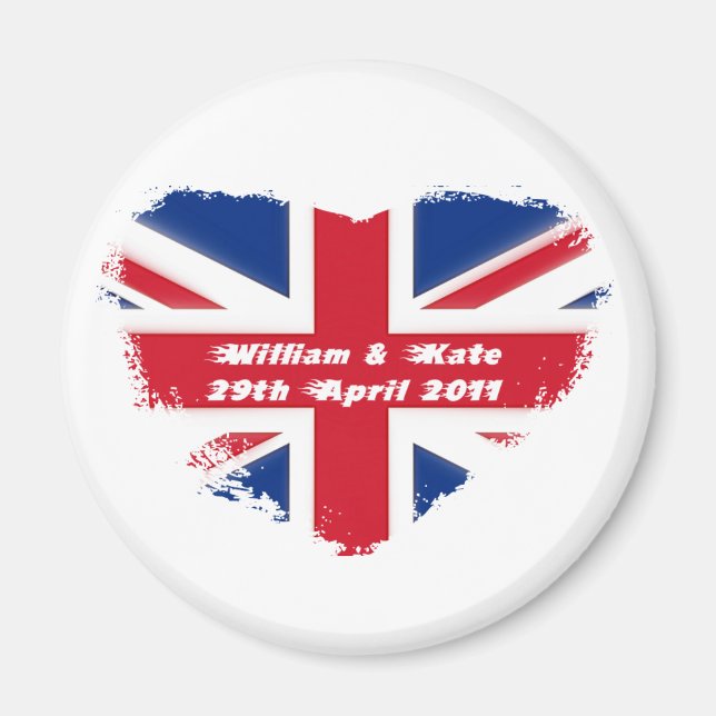 Royal Bröllop - Kate & William Magnet (Framsidan)