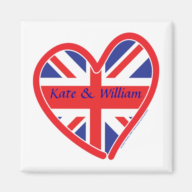 Royal Bröllop/Kate & William Magnet (Framsidan)