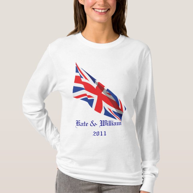 Royal Bröllop/Kate & William T-shirt (Framsida)