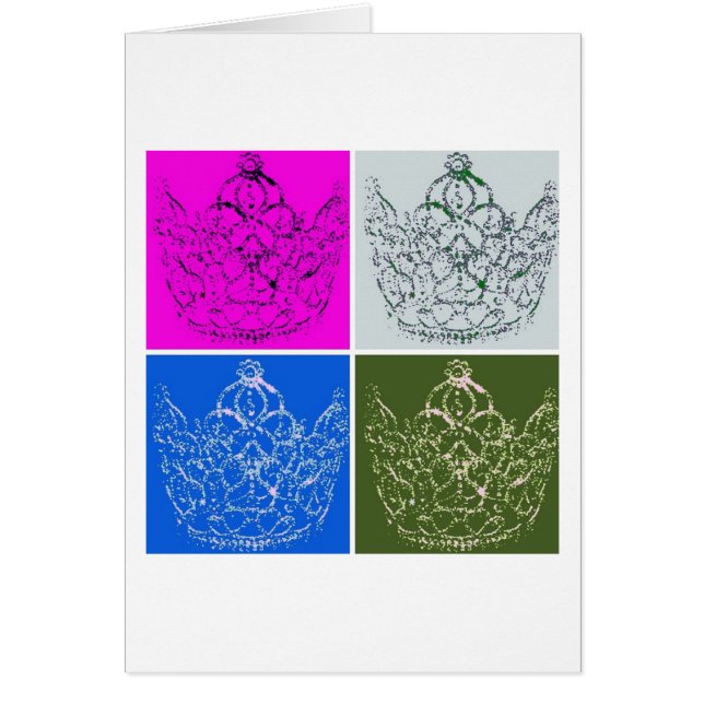 Royal Bröllop/Krona Hälsningskort (Framsidan)