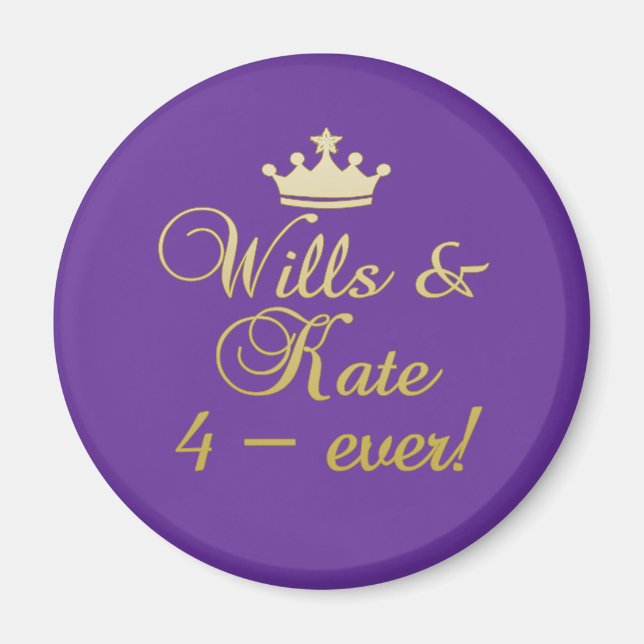 Royal Bröllop Magnet for Party favors (Framsidan)