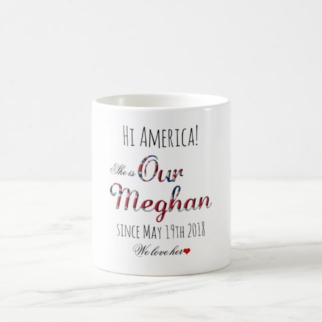 Royal Bröllop Meghan Markle Prince Harry Funny Kaffemugg (Center)