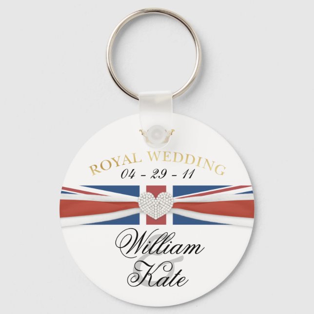 Royal Bröllop - Prince William & Kate Collectibles Nyckelring (Framsida)