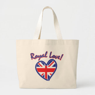 Royal Bröllop, Royal Kärlek, Union Jack Heart Jumbo Tygkasse