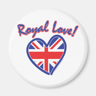 Royal Bröllop, Royal Kärlek, Union Jack Heart Magnet