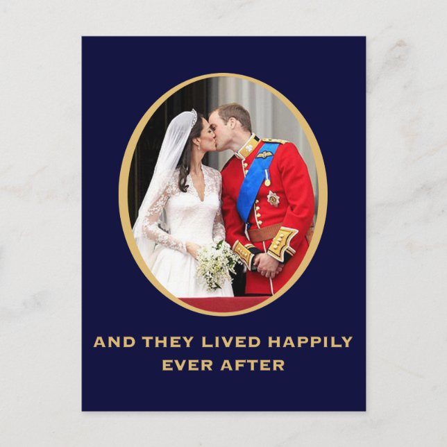 Royal Bröllop Vykort (Framsida)