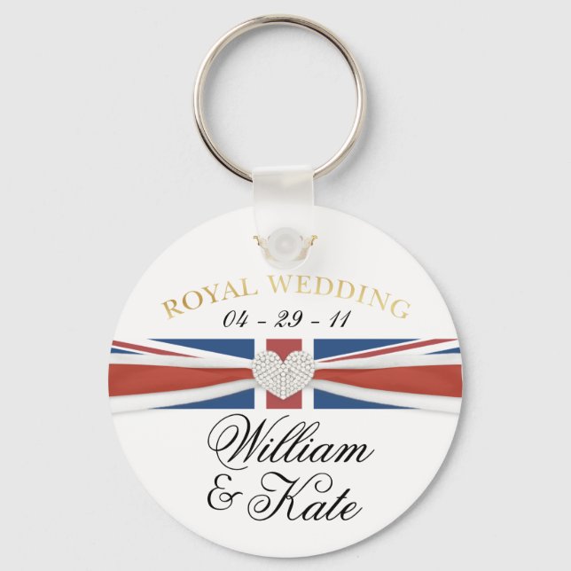 Royal Bröllop - William & Kate Commemoratives Nyckelring (Framsida)