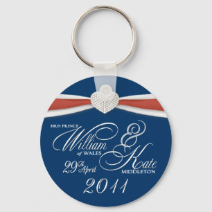 Royal Bröllop - William & Kate Nyckelrings Nyckelring
