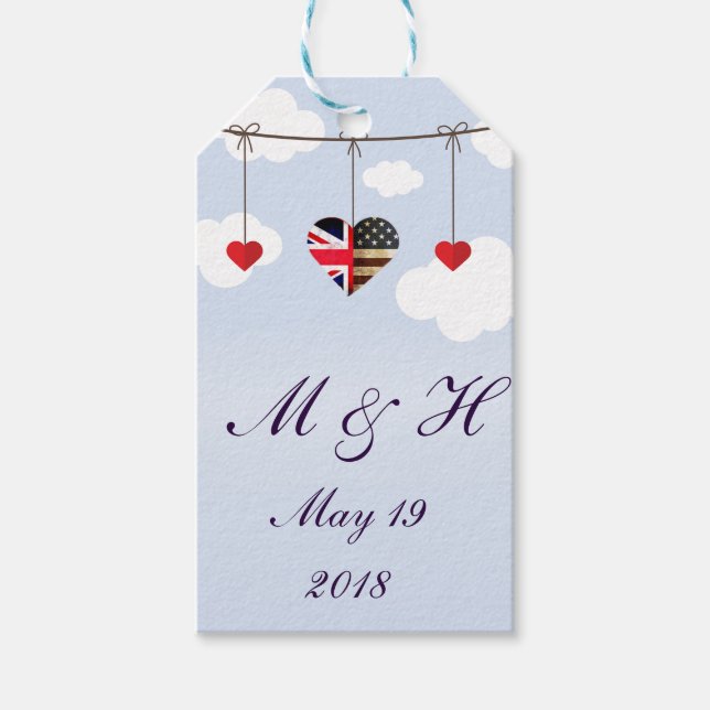 Royal Bröllopsfest Gift-tillbehör Presentetikett (Framsidan)