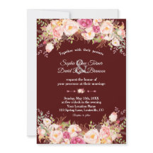 Royal Burgundy Rosa  Flowers Bröllop