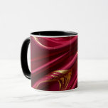 Royal Burgundy Silk & Gold Waves Luxury MUG Mugg<br><div class="desc">Invitez le luxe tactile chez vous avec notre design 'Royal Burgundy Silk'. Ce mélange sophistiqué de vagues de soie bordeaux profonds et de fils d'or liquide apporte une élégance intemporelle et chaleureuse à votre quotidien. Idéal pour une décoration intérieure moderne et raffinée.</div>
