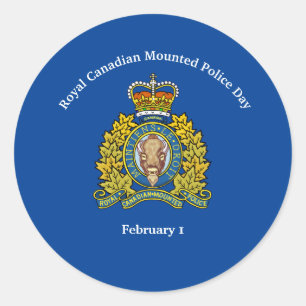 Royal Canadian Mounted Police Day Stickers Runt Klistermärke