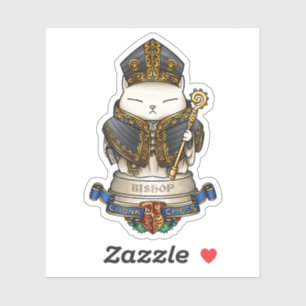 Royal Cat Chess Bishop Biet Klistermärken