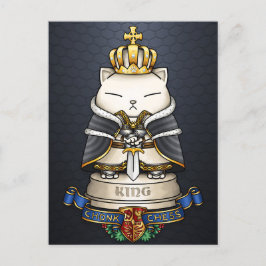Royal Cat Chess Kung Biet Helg Vykort