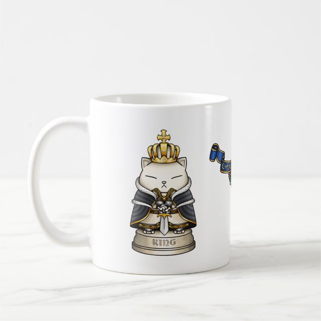 Royal Cat Chess Kung Biet Kaffemugg (Vänster)
