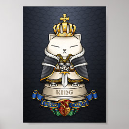 Royal Cat Chess Kung Biet Poster