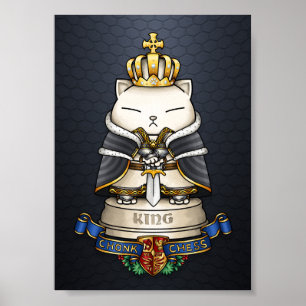Royal Cat Chess Kung Biet Poster