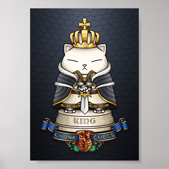 Royal Cat Chess Kung Biet Poster (Framsidan)