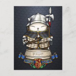 Royal Cat Chess Pawn Biet Helg Vykort