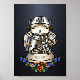 Royal Cat Chess Rook Biet Poster
