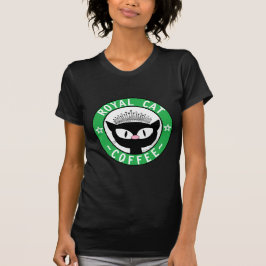 ROYAL CAT COFFEE Black Cat Coffee Logotyp T Shirt