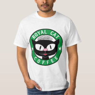 ROYAL CAT COFFEE Black Cat Logotyp T Shirt