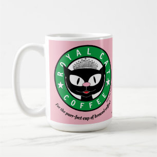 ROYAL CAT COFFEE Princess Tecknad Cat Kaffemugg