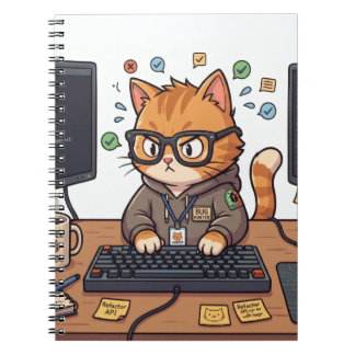 Royal Cat Notebook | Sött & Elegant Kattdagbok Anteckningsbok