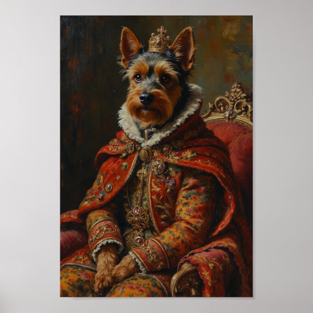 Royal Cesky Terrier Porträtt Poster (Framsidan)
