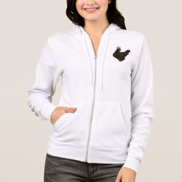 Royal Chick zip upp hoodie T Shirt