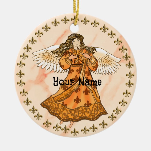 Royal Christian angel Julgransprydnad Keramik (Framsidan)