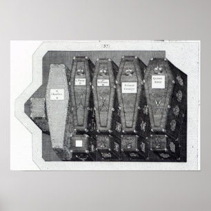 Royal Coffins vid Westminster Abbey Poster