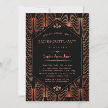 Royal Copper Black Underbar Gatsby Bachelorette Pa