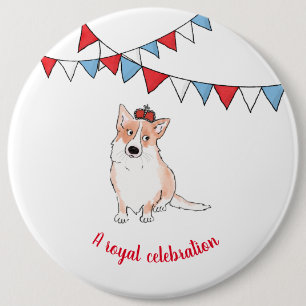 Royal corgi badge knapp