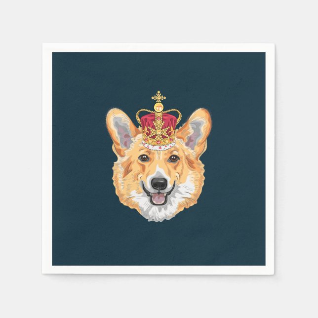 Royal Corgi Pappersservett (Framsidan)