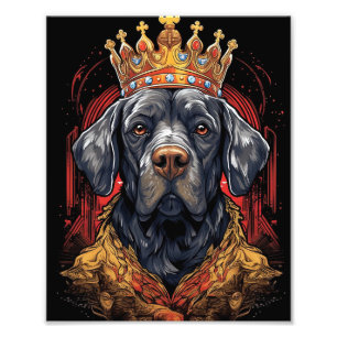 Royal Coronation Kung Charles Hund Funny Jigszawa Fototryck