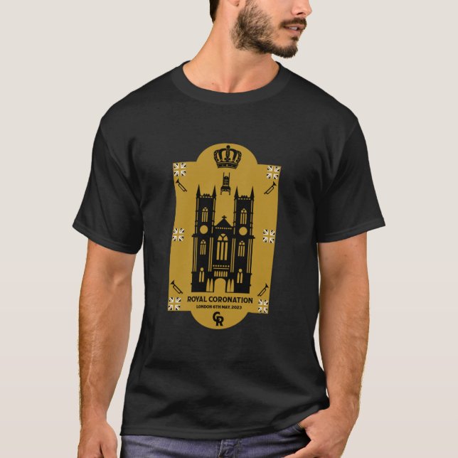 Royal Coronation Westminster Abbey T Shirt (Framsida)