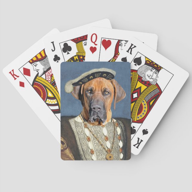 Royal Costume Brazilian Mastiff-uppspelningskort Casinokort (Baksidan)