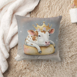 Royal Cow Dreaming on Cheese Throne                Kudde