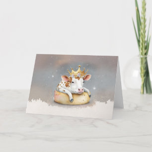 Royal Cow Dreaming på osttröst Kort