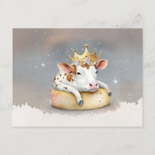 Royal Cow Dreaming på osttröst Vykort