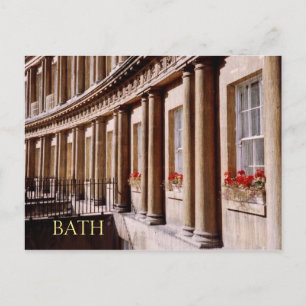 Royal Crescent, Bath Travel Postcard Vykort