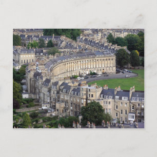 Royal Crescent Bath, vykort för England