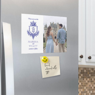 Royal Crest med Krona Medeltida Magnetkort