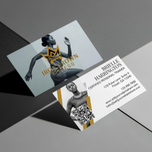 Royal Crown Trendy Fitness Personlig Tränare Foto  Visitkort