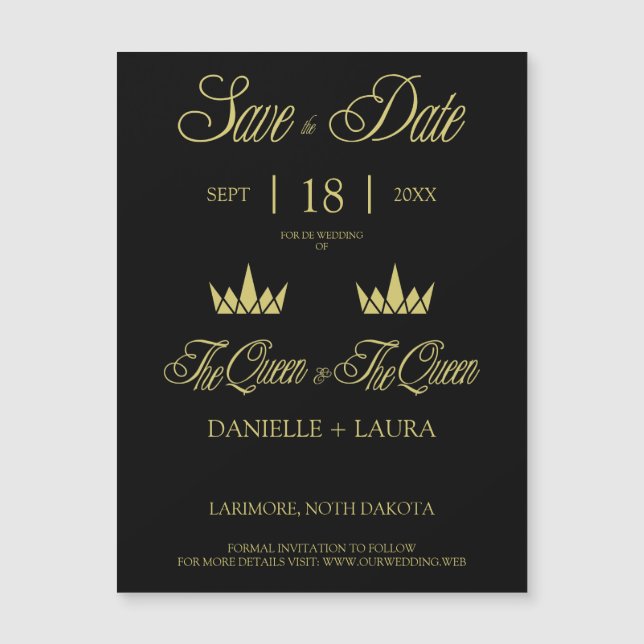 Royal Crowns Two Queen for Lesbian Wedding (Framsida)